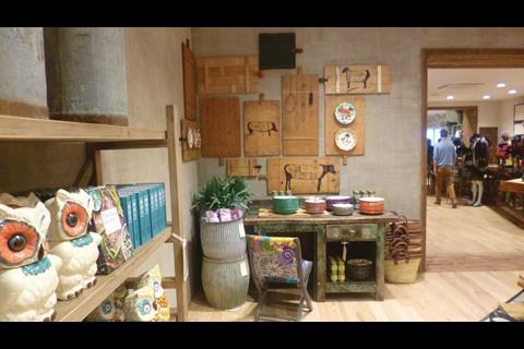 In Anthropologie many of the display fixtures are for sale along with apparel and homewares. I